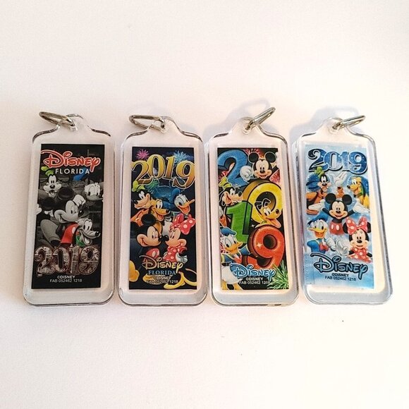 Lot of Disney Key Chains 2019 Lot of 4 - Picture 1 of 4